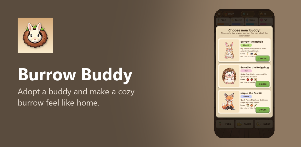 Burrow Buddy artwork